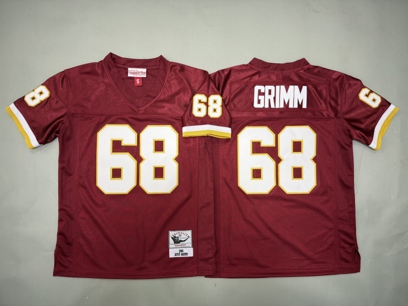 Youth Washington Redskins #68 Grimm Red Throwback Limited Nike NFL Jersey 01->youth nfl jersey->Youth Jersey